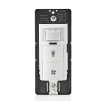 Leviton DHD05-1LW Decora In-Wall Combination Humidity Sensor and Fan Control Manuel utilisateur