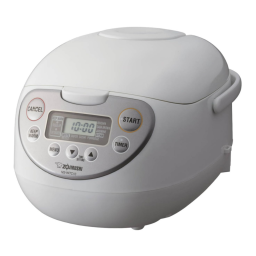 Zojirushi NS-WTC10 Manuel utilisateur | Fixfr