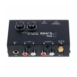the t.mix MiniMix 22 : Guide de démarrage rapide + IA | Fixfr