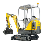 Wacker Neuson 1404 Tracked Conventional Tail Excavator Manuel utilisateur