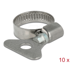 DeLOCK 19576 Butterfly Hose Clamp 16 - 25 mm 10 pieces metal Fiche technique