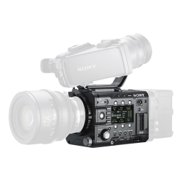 Sony PMW F55 Manuel utilisateur | Fixfr