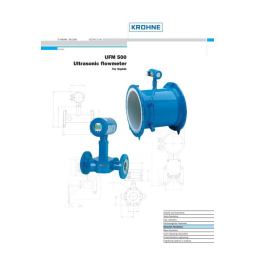 KROHNE UFM 500 Manuel du propriétaire | Fixfr