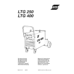 ESAB LTG 400 Manuel utilisateur