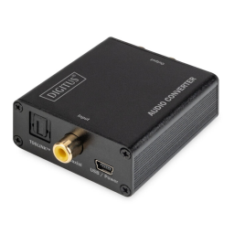 Digitus DS-40138 Audio converter, TOSLINK™/coaxial, digital => analog Manuel du propriétaire | Fixfr