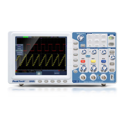 PeakTech P 1310 125 MHz /2 CH, 1 GS/s digital storage oscilloscope Manuel du propriétaire | Fixfr