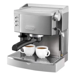 DeLonghi EC 700 Manuel utilisateur | Fixfr
