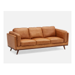STRUCTUBE ROWAN 100% leather 3-seater Sofa Manuel utilisateur