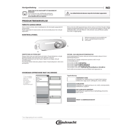 Bauknecht KDU 1476-1 Refrigerator Manuel utilisateur | Fixfr