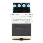 Boss DD-3 Digital Delay Manuel utilisateur