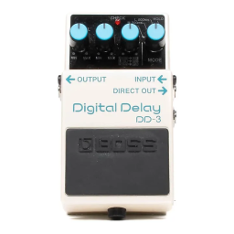 Boss DD-3 Digital Delay Manuel utilisateur | Fixfr