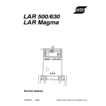 ESAB LAR 500/630: Manuel avec IA Chat &amp; PDF