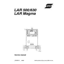 ESAB LAR 500/630: Manuel avec IA Chat & PDF | Fixfr