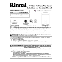 Rinnai REU-AM1620WD-US-N Manuel utilisateur | Fixfr