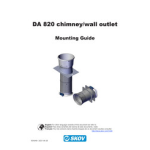 Skov DA 820 chimney - wall exhaustion Manuel utilisateur