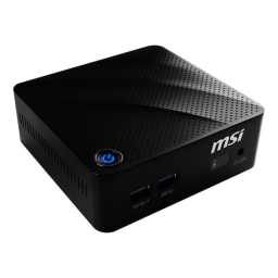 MSI Cubi N 8 GL desktop Manuel utilisateur | Fixfr