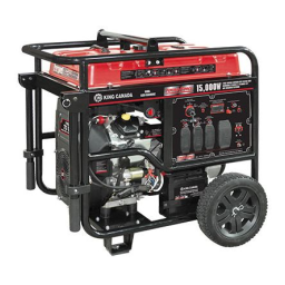 King Canada KCG-15000GE 15,000W V-TWIN GASOLINE GENERATOR WITH ELECTRIC START Manuel utilisateur | Fixfr