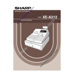 Sharp XE-A212 Manuel utilisateur