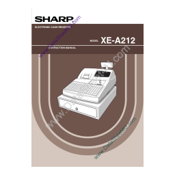 Sharp XE-A212 Manuel utilisateur | Fixfr