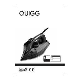 Quigg GT-SF-DBL-02 Steam Iron Manuel utilisateur | Fixfr