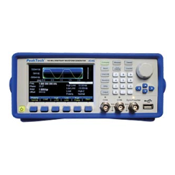 PeakTech P 4046 2CH arbitrary waveform generator, 1 μHz -160 MHz Manuel du propriétaire | Fixfr