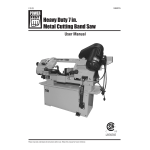 Power Fist 3460015 7 in. Heavy Duty Metal-Cutting Band Saw Manuel utilisateur