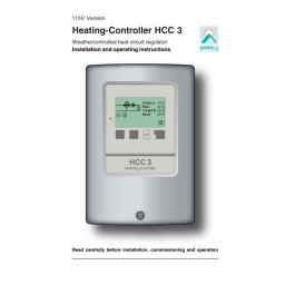 Sorel HCC5 HCC Heating Controller Manuel du propriétaire | Fixfr