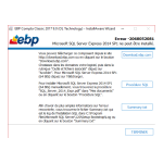 EBP Installation de Microsoft SQL Server 2014 SP1 Express Manuel utilisateur