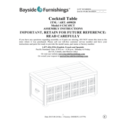 Bayside Furnishings CSC45CT Table Basse | AI Chat | Fixfr