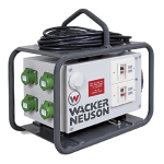 Wacker Neuson FUE 6/042/200 SC Portable Frequency Converter Manuel utilisateur