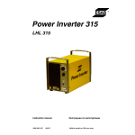 ESAB LHL 315 Manuel utilisateur