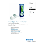 Philips SA4111/02 Baladeur audio &agrave; m&eacute;moire flash Manuel utilisateur
