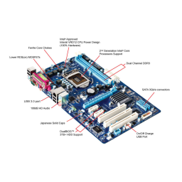 Gigabyte GA-P61-USB3-B3 Manuel utilisateur | Fixfr