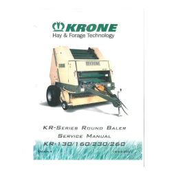 Krone KR 130 - 160 Mode d'emploi | Fixfr