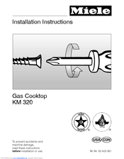 Miele KM320 Manuel utilisateur | Fixfr