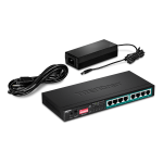 Trendnet TPE-LG80 8-Port Gigabit Long Range PoE+ Switch Fiche technique