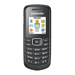 Samsung GT-E1087T Manuel utilisateur | Fixfr