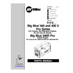 Miller BIG BLUE 400 X PRO SERIES Manuel utilisateur | Fixfr