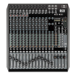 RCF E 16 16-CHANNEL MIXING CONSOLE spécification | Fixfr