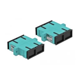 DeLOCK 85994 Optical Fiber Coupler SC Simplex female to SC Simplex female Multi-mode 4 pieces light blue Fiche technique | Fixfr