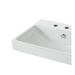 Allen + Roth ML-20503R White Vessel Rectangular Bathroom Sink Manuel utilisateur | Fixfr