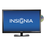 Insignia NS-24ED200NA14 24&quot; Class (23-5/8&quot; Diag.) - LED - 720p - 60Hz - HDTV DVD Combo Guide d'installation rapide