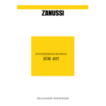 Zanussi HM497EN Manuel utilisateur