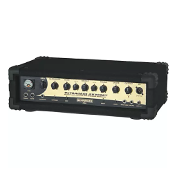 BEHRINGER ULTRABASS BX3000T Notice | AI Chat & PDF | Fixfr