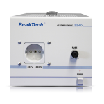 PeakTech P 2240 Isolating transformer, 230 V, 500 W. Manuel du propri&eacute;taire
