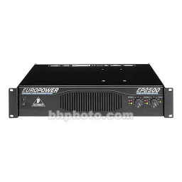Behringer EP2500 Manuel utilisateur | Fixfr