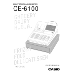 Casio CE-6100 Cash Register Mode d'emploi