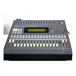 Yamaha Programmable Mixer 01 Manuel utilisateur | Fixfr