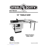 Steel City 35620, 35631 Scie &agrave; table: Chat IA et PDF