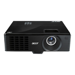 Acer X1111 Projector Manuel utilisateur | Fixfr